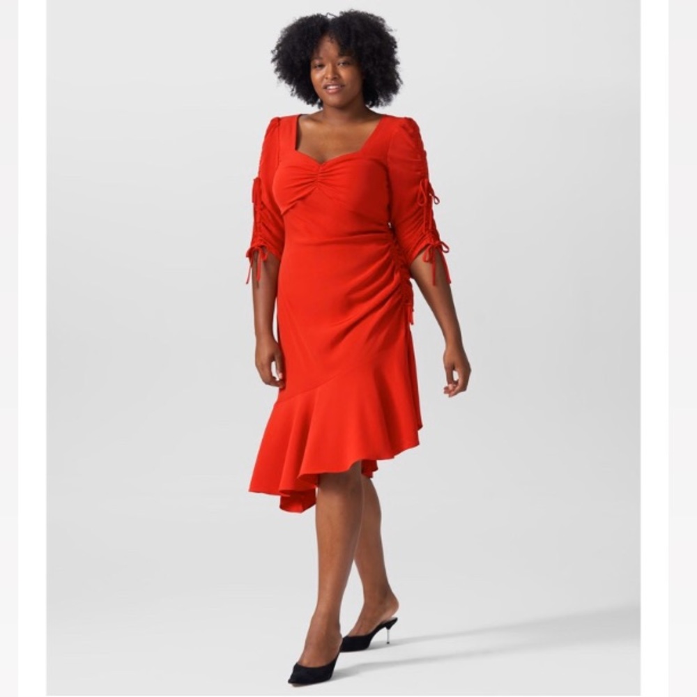 Rodarte x Universal Standard Red Ruffle Dress